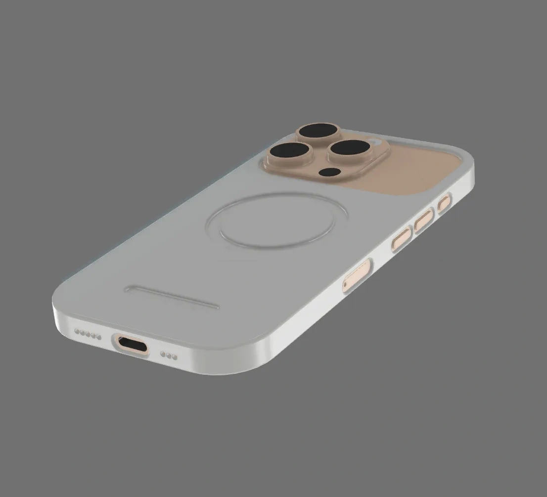 Miniatura 5 do modelo 3D iPhone  SIM卡+卡针+TF卡收纳  超薄1mm 磁吸手机壳