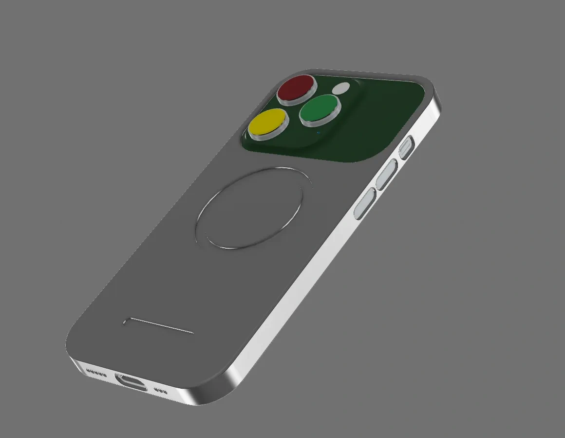 Miniatura 6 do modelo 3D iPhone  SIM卡+卡针+TF卡收纳  超薄1mm 磁吸手机壳