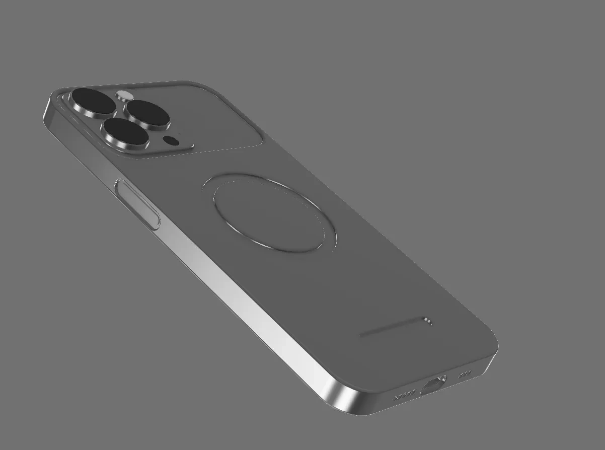 Miniatura 7 do modelo 3D iPhone  SIM卡+卡针+TF卡收纳  超薄1mm 磁吸手机壳