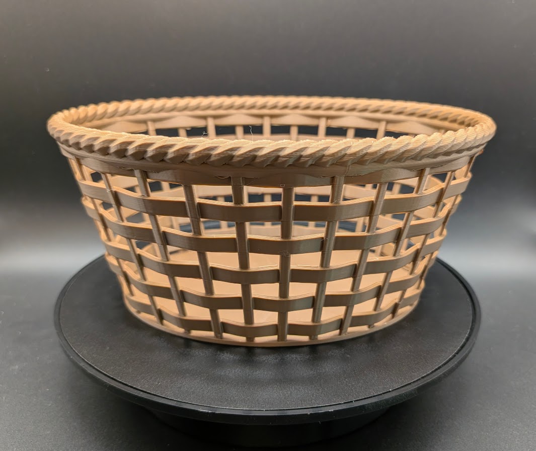 Miniatura 2 do modelo 3D Parametric True-Weave Elliptical Basket