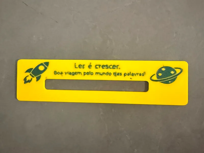 Régua para auxiliar na Leitura 