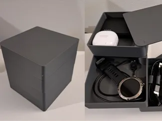 desk organizer - make-up cube box