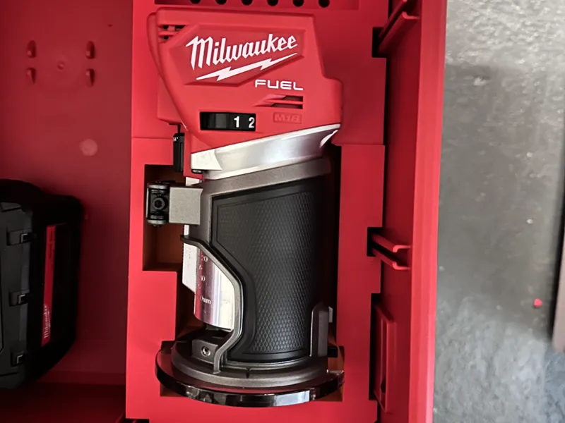 Milwaukee m18 trim router packout 2 drawer insert