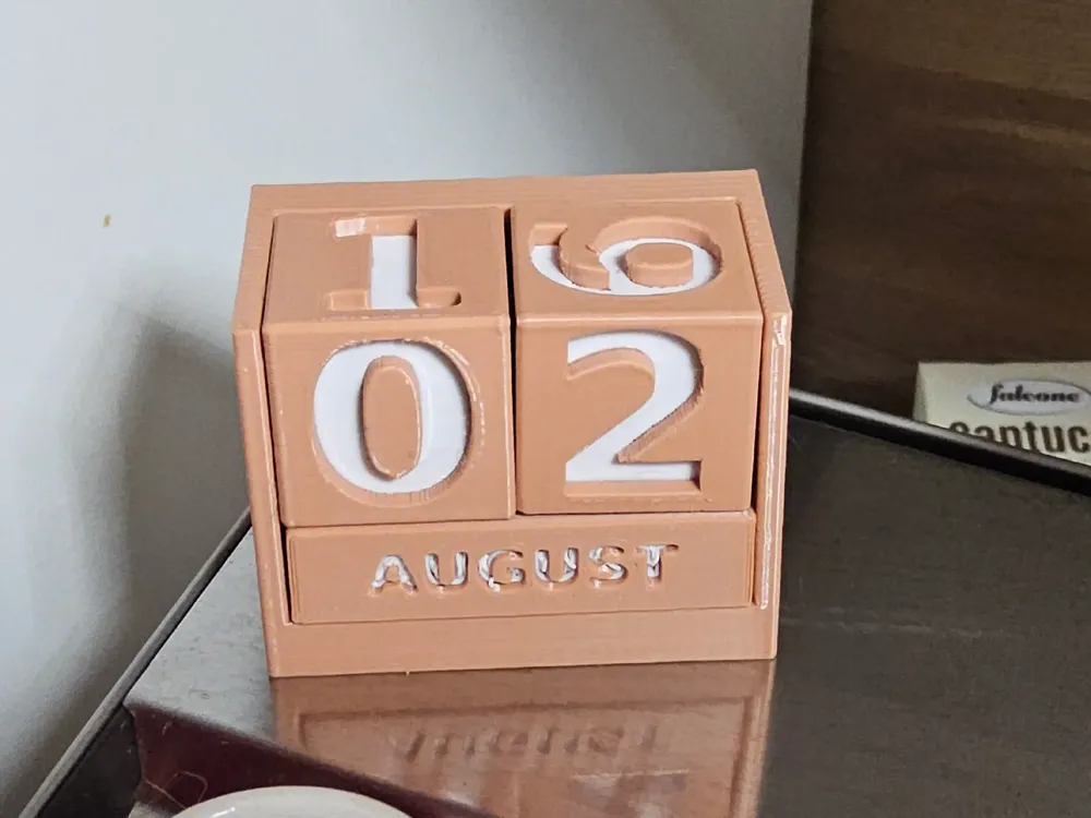 Calendrier De Bureau 3D - 2026 Bloc-Notes Sculpture En Papier