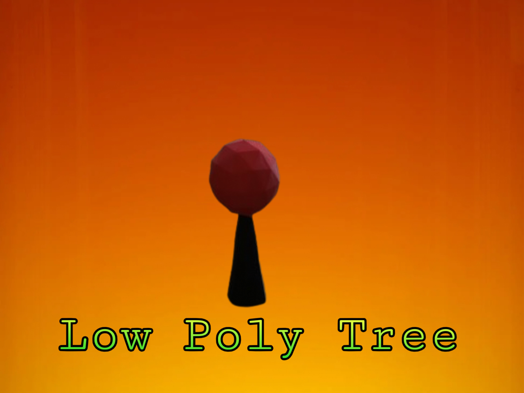 Miniatura 1 do modelo 3D Low Poly Tree 