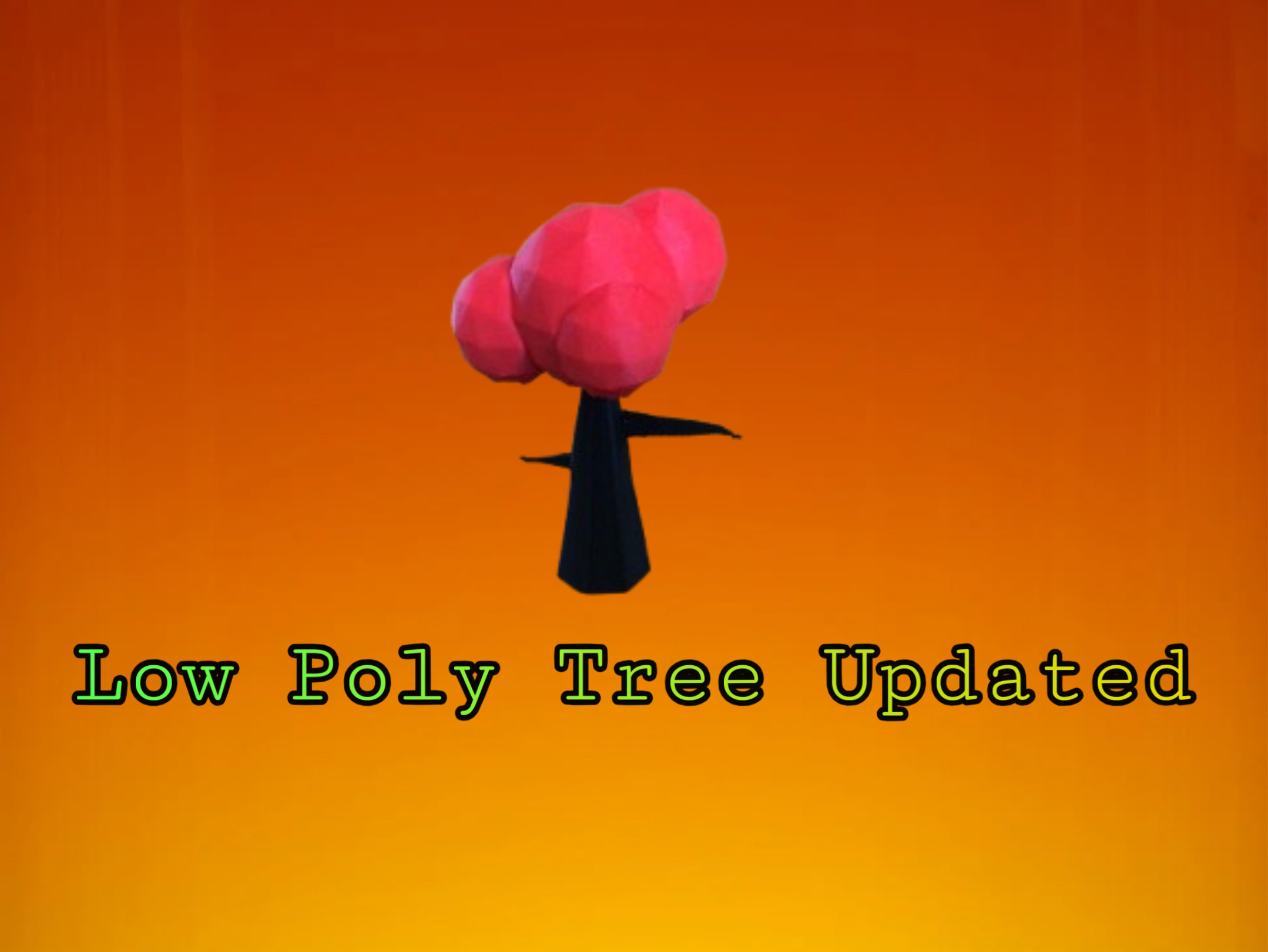 Miniatura 2 do modelo 3D Low Poly Tree 