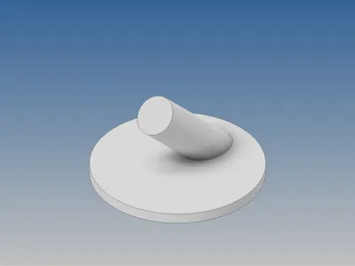 Round wall hook