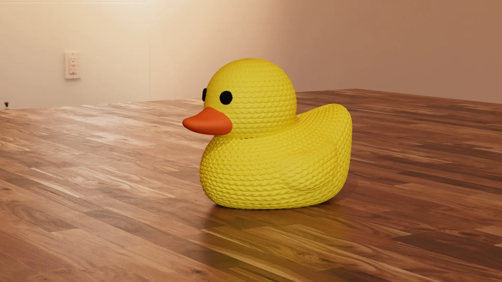 Miniatura 2 do modelo 3D 针织小黄鸭