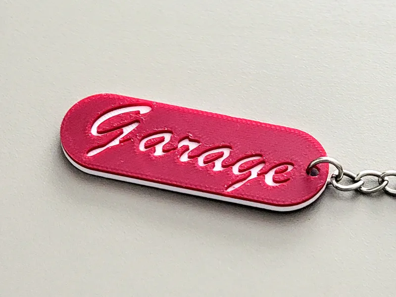 portachiavi - garage - bicolore