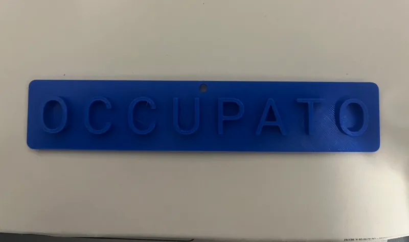 Cartello Occupato