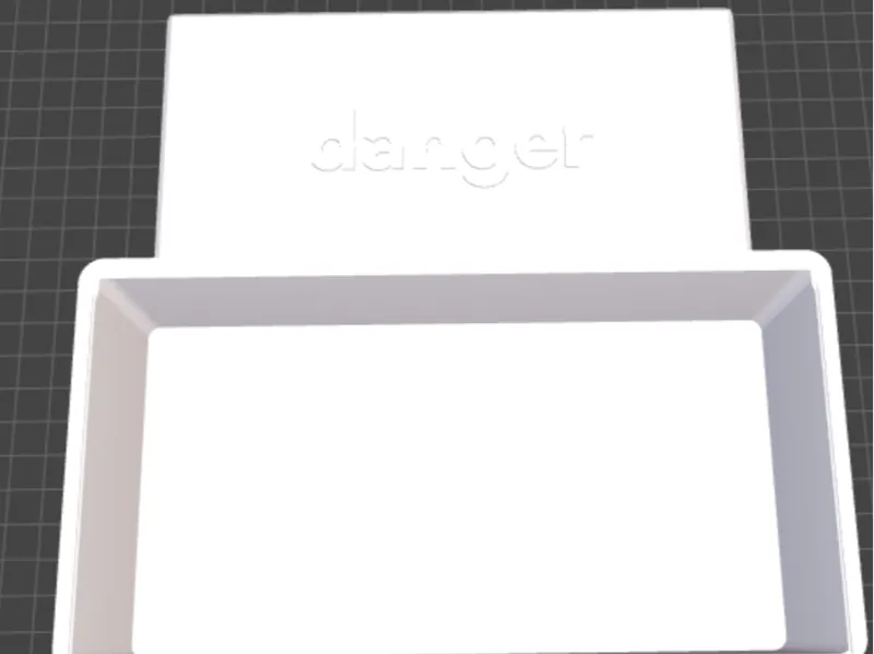 Danger box with Lid