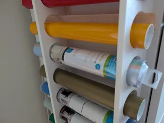 Cricut/Silhouette Vinyl Storage - No Supports