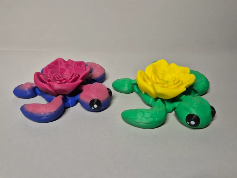 Tortue Fleur Articulée - "TOUTA"