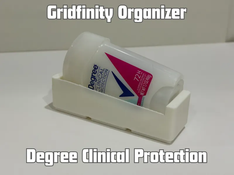 Gridfinity Degree Clinical Deodorant Organizer
