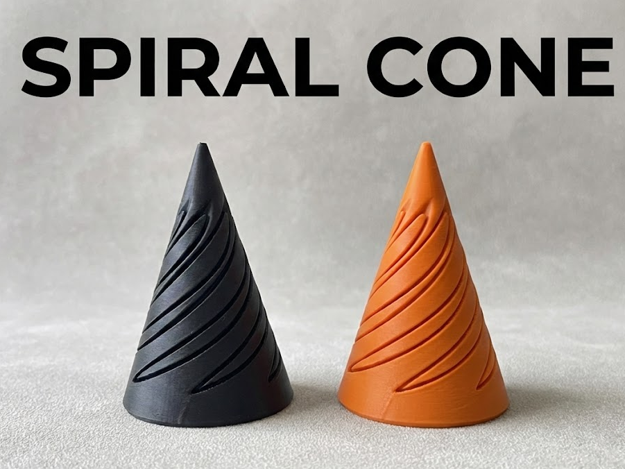 Miniatura 1 do modelo 3D Spiral Passtrough Cone