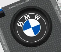 With BMW logo 210mm