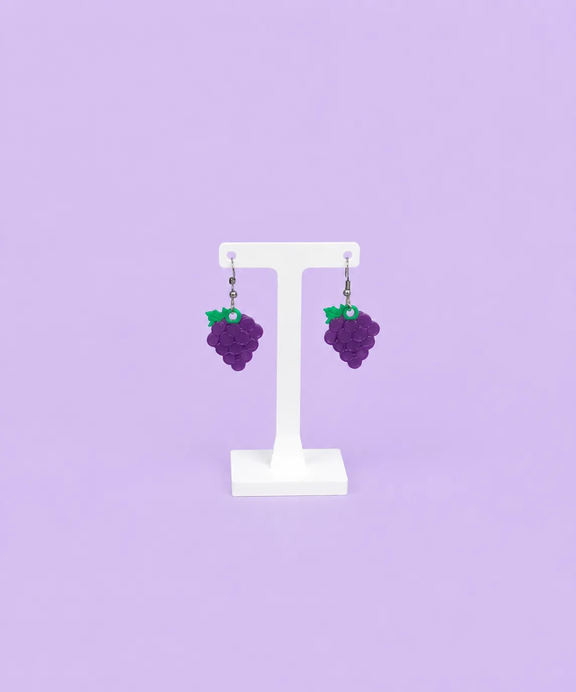 Cute Grape Charm - Earrings, Keychain & Necklace view 2