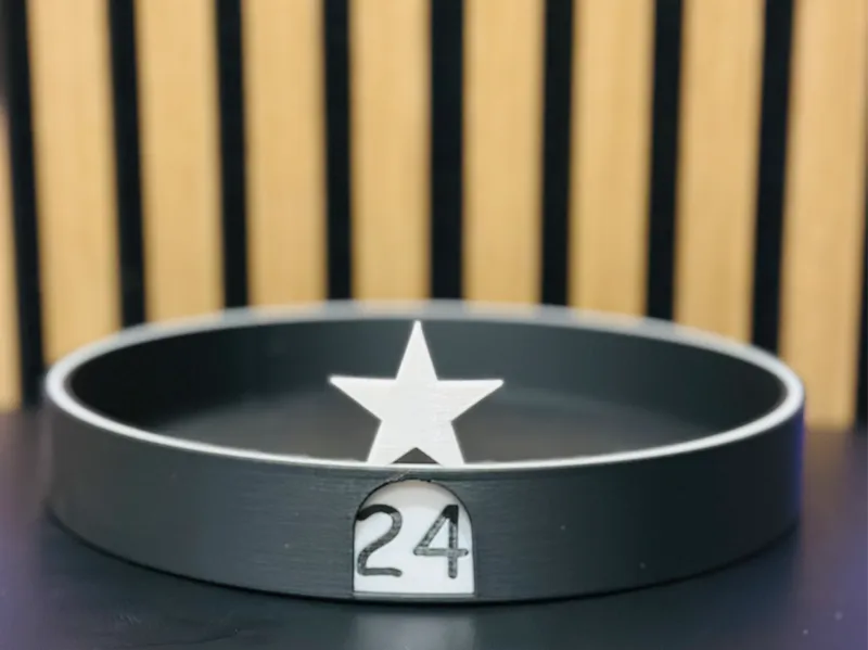 Adventsschale mit verstellbarem Dreh-Zahlenring 