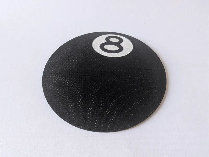 Stussy Dual Sided Coaster (8 Ball/Logo)