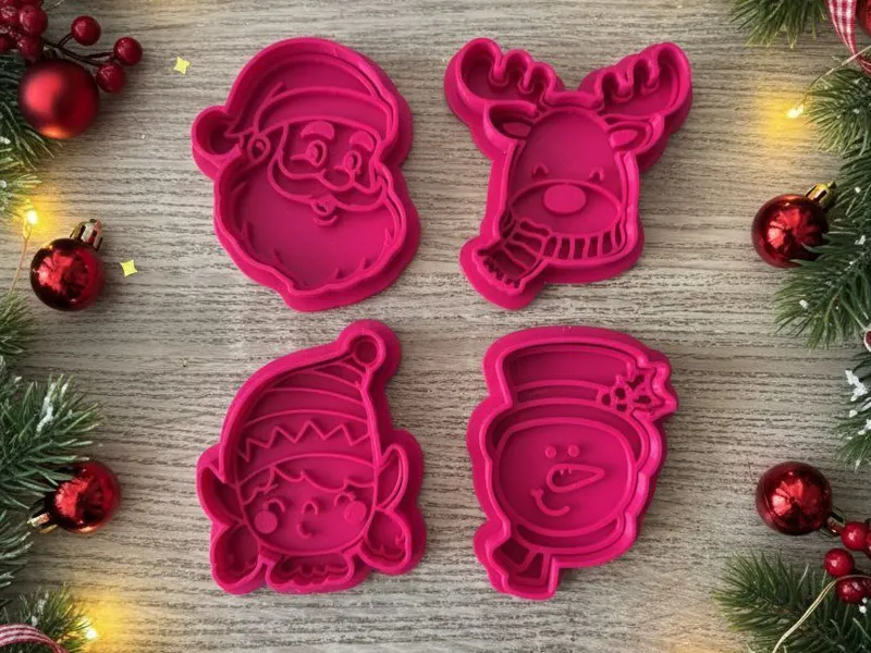 Set de Moldes Navideños “Caritas de Navidad”