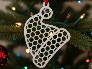 Honeycomb Hat Christmas Ornament