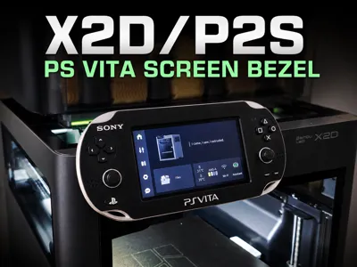 X2D/P2S PS Vita Screen Bezel