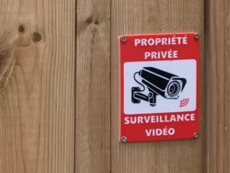 Panneau Vidéo Surveillance CCTV - Propriété Privée