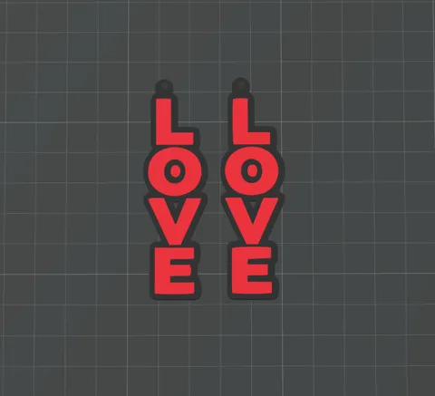 Earrings Love