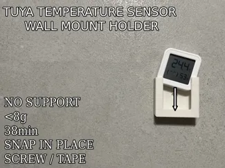 Tuya Temperature Sensor Wall Mount (No Supports)