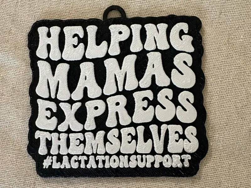 Helping Mamas Express Themselves Keychain / Tag