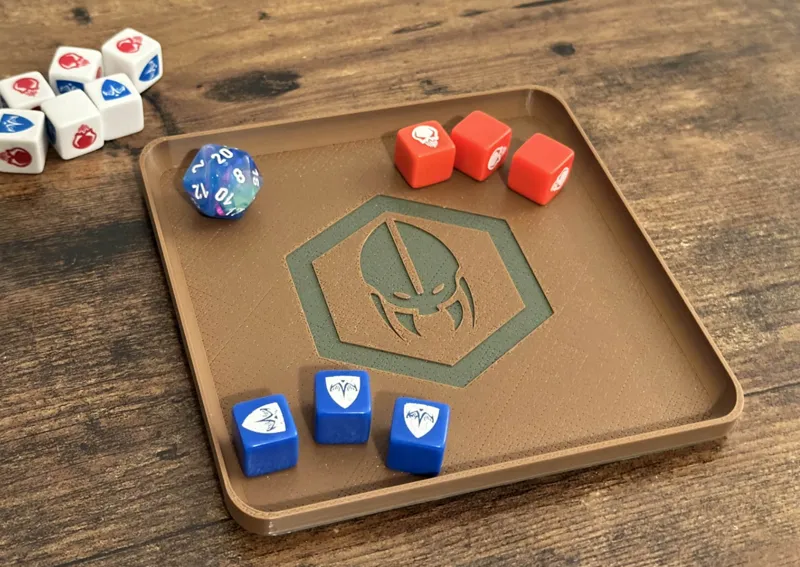 Slim Stackable Dice Tray - Ullar Symbol