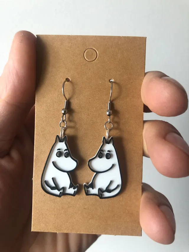 Moomin earrings 0.2 nozzle, no AMS