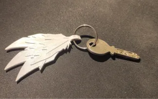 Xayah feathers keychain