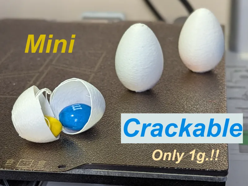 Mini crackable eggs (Easter egg hunt game)