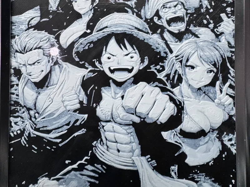 Quadro Luffy & la ciurma