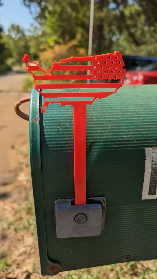 Mailbox Flag Continent 