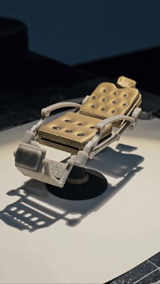 Old Style Miniature Barber Chair (functional)