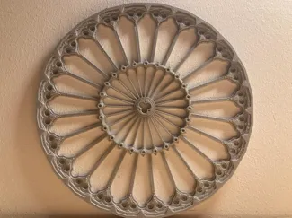 Cathedral round window ornament