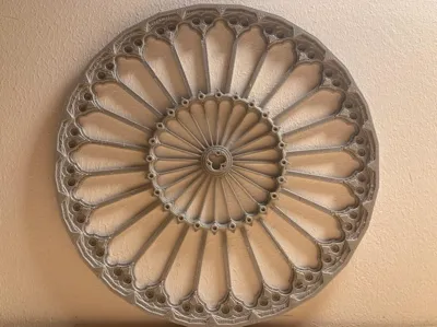 Cathedral round window ornament