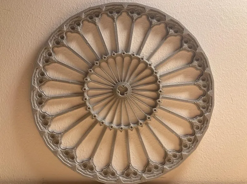 Cathedral round window ornament