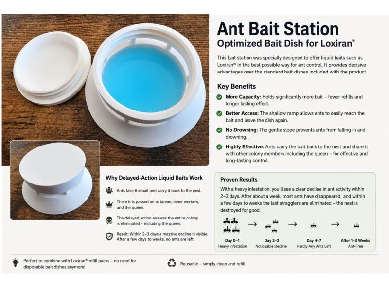 Ant Bait Station for Liquid Ant Bait