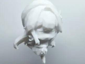 多边形q版黑塔玩具手办摆件