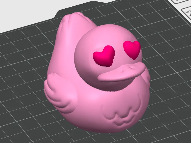 Valentine Heart Eyes Rubber Duck