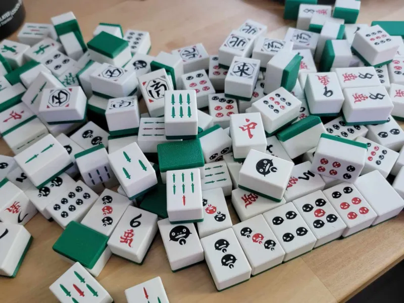 Final Fantasy XIV Riichi Mahjong Tile Set