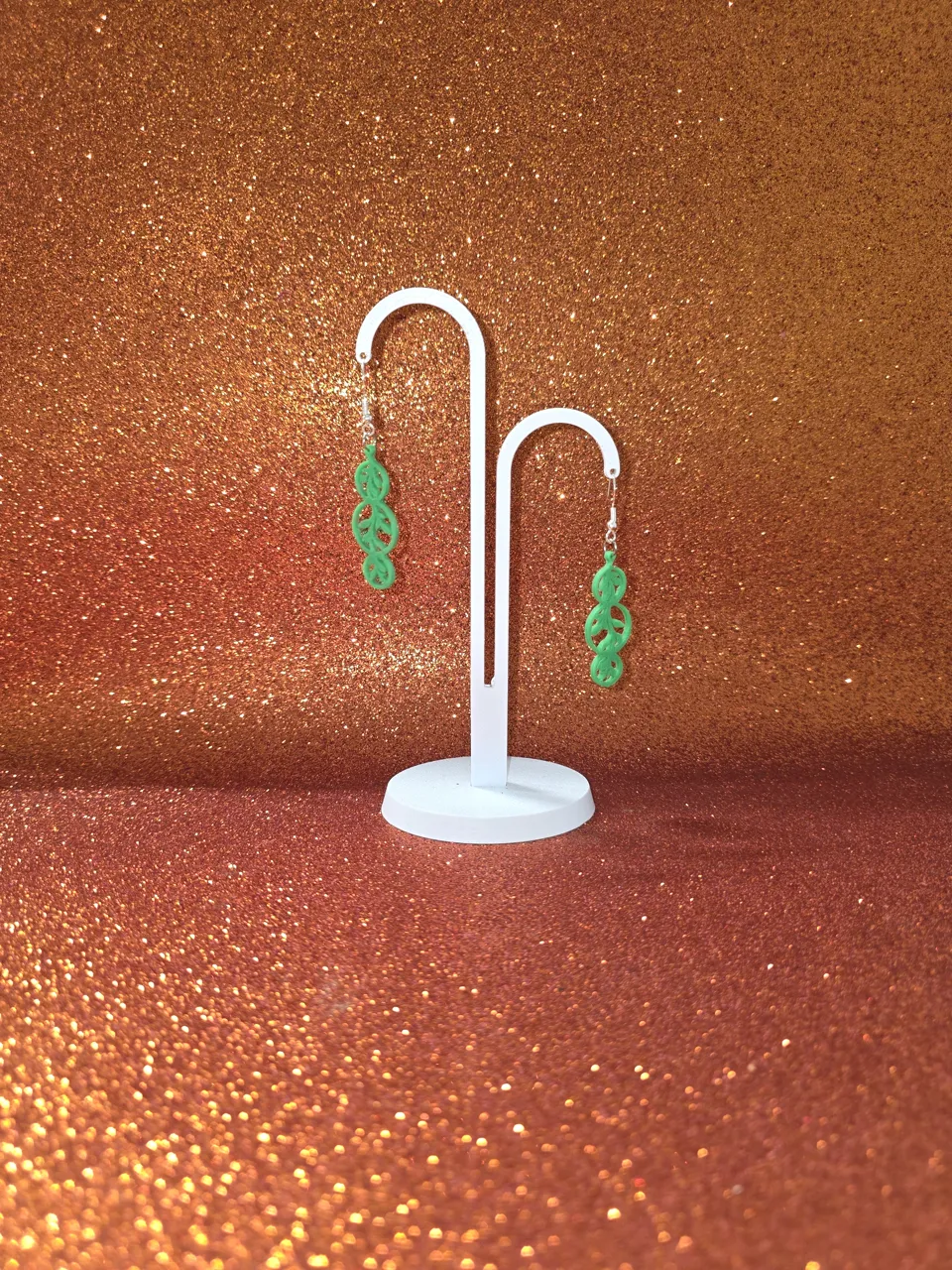 Botanical silhouette earrings view 3
