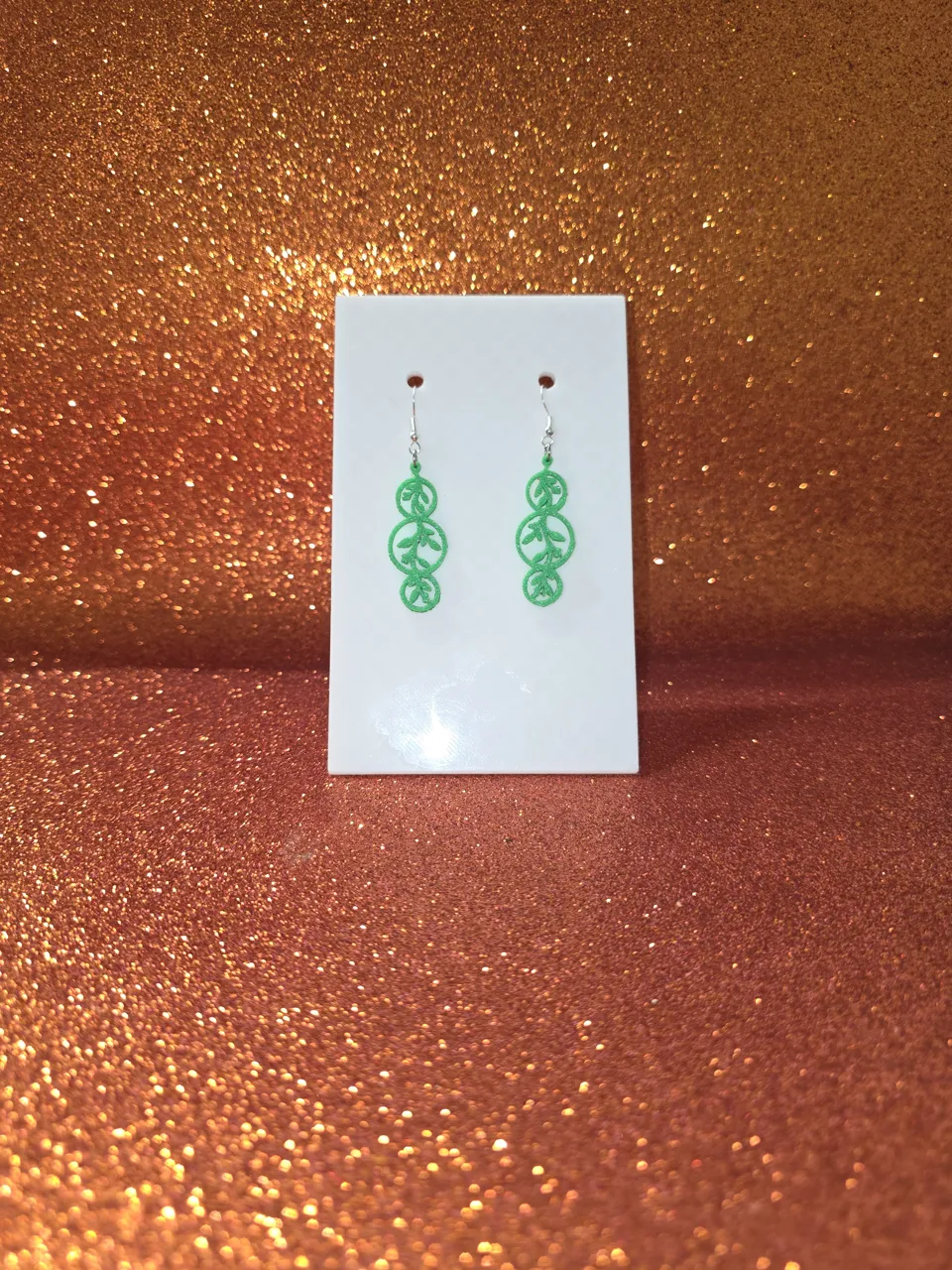 Botanical silhouette earrings view 2