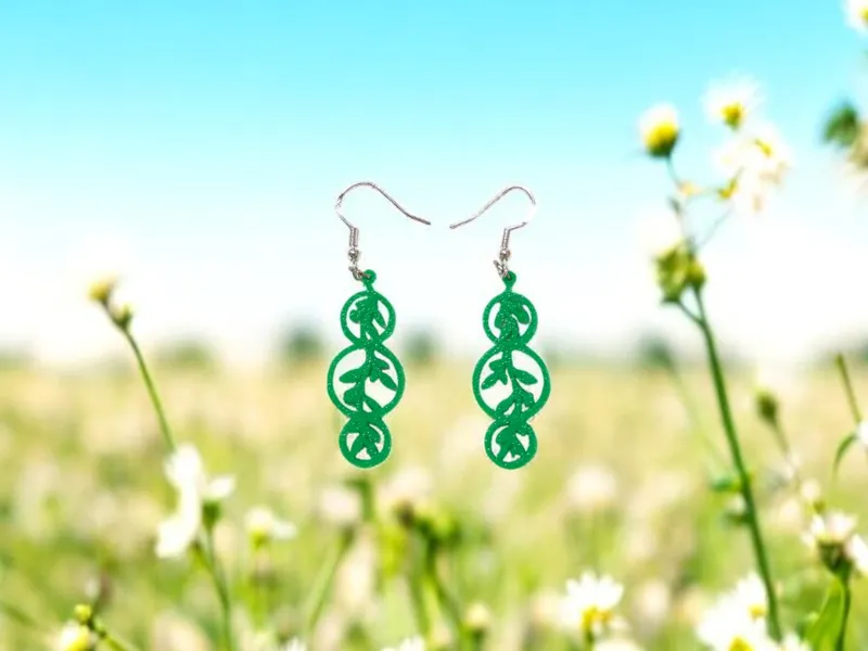 Botanical silhouette earrings