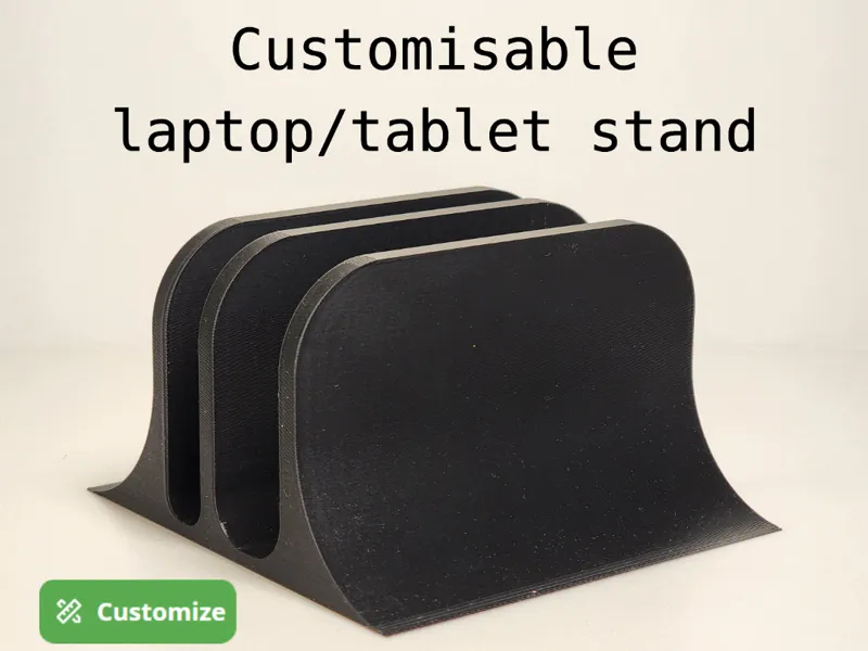 Parametric Laptop/tablet/book stand