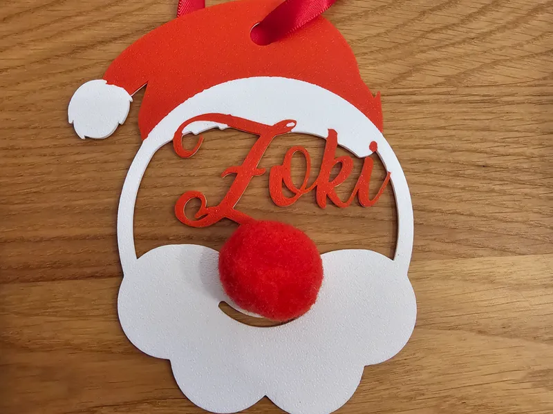Personalized Santa Claus Christmas Ornament