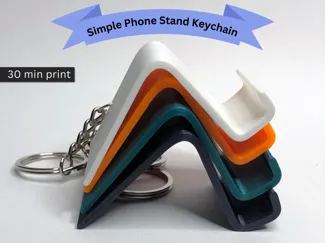 Simple Phone Stand Keychain – Quick & Functional
